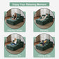 Oversized Chaise Lounge Chair Cozy Cloud Couch With 3 Throw Pillows And Wide Armrest - view 18