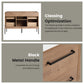 48" Freestanding Bathroom Vanity with Soft-Close Cabinet Door and 4 Drawers
