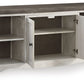 Havalance - Extra Large TV Stand - 2 Doors - Brown / Beige
