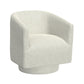 White Swivel Accent Chair