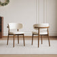 Mid-Century Modern Wood Feet Dining Chair Set of 2