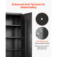 Metal Storage Cabinet with Lockable Steel Construction
