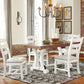 Valebeck - Dining UPH Side Chair (Set of 2) - Beige / White