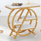 25.59 Inches 3-Tier Narrow End Table with Storage