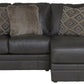 Denali - Italian Leather Match Sectional
