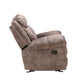 Zubaida Two Tone Chocolate Velvet Recliner Sofa with USB Port & Drop Down Table