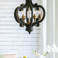 Farmhouse Chandelier, 6 Light Wood Chandelier Pendant Light Fixture With Adjustable Chain For Dining Room - view 17