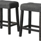 Transitional 24" Wood Counter Stool Set of 2