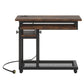 28"-39.3" Height Adjustable Portable Desk with Power Outlet & USB Ports