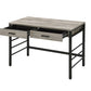 Disho - Writing Desk With USB - Light Weathered Oak & Black