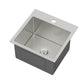 15" x 15" x 9" Stainless Steel Drop In Kitchen Sink