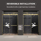Frameless Dual Sliding Shower Door