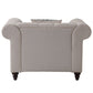 Aurelia Beige Linen Chair
