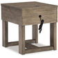 Loyaska - Rectangular End Table - Grayish Brown