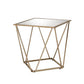 Fogya - End Table - Mirrored & Champagne Gold