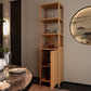 Storage Tall Slim Cabinet with Shutter Door
