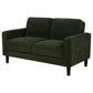 Ruth Fabric Upholstered Track Arm Loveseat Matcha Green - view 3