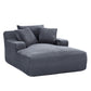 Cloudline - Oversized Chaise Lounge, Modern Comfy Couch With Full Foam Cushioning, Cozy Sleeper Sofabed - view 14