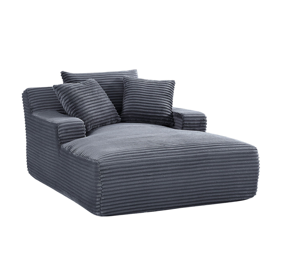 Cloudline - Oversized Chaise Lounge, Modern Comfy Couch With Full Foam Cushioning, Cozy Sleeper Sofabed - view 14