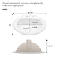 20.3 Inch Drop In Bathroom Sink