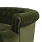 La Rosa Victorian Chesterfield Tufted Sofa - Olive