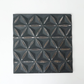 Black Square Shape Handcrafted MDF Wall Decor – 16"x16" Elegant Home Accent
