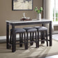Necalli Marble Top & Weathered Dining Set