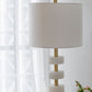 13x13x26" Marble Table Lamp