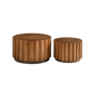 19.7" + 27.5" Round Nesting Coffee Table Set of 2