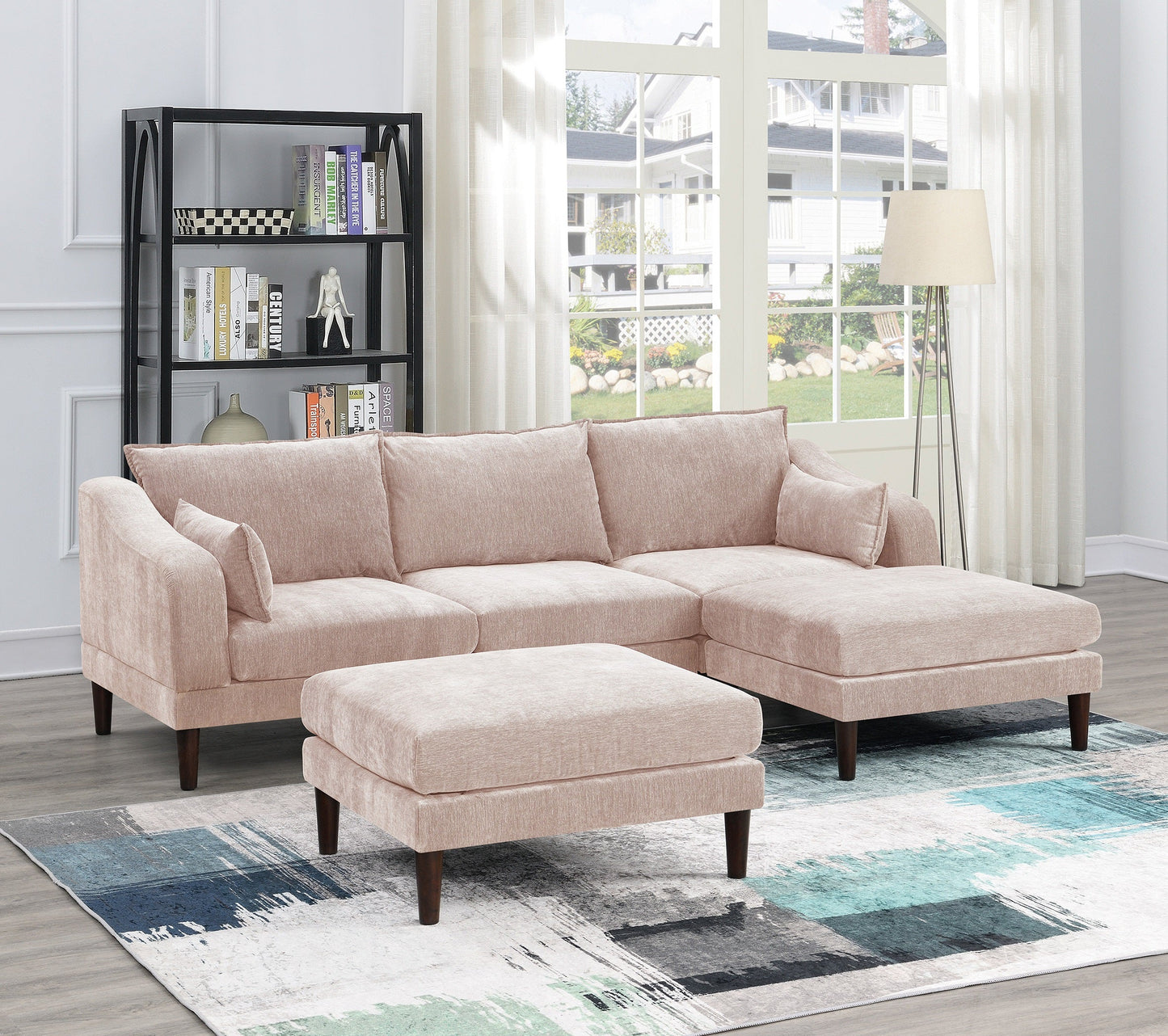 Contemporary 5-Piece Modular Sectional Set