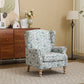 Modern Accent Chair with Retro Wood Legs
