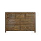 Brown 7-Drawer Dresser