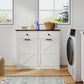 Farmhouse Double Tilt Out Trash Cabinet for 20 Gallon Trash Cans