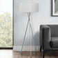 62" High Floor Lamp in Nickel Metal