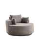 55'' Corduroy Foam Single Swivel Chair