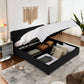 King Size Storage Upholstered Hydraulic Platform Bed