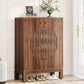 28.74" Farmhouse Brown Shoe Cabinet