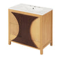 30 Inch Mid-Century Modern Bathroom Vanity with Sink