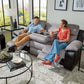 Felix - Sofa With 3 Recliners & Drop Down Table