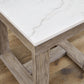 Loyaska - Square End Table - Brown / Ivory