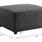 Silvester - Ottoman - Gray Fabric