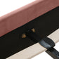 Aspen Vertical Tufted Headboard Platform Bed Set, Queen, Ash Rose