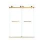 Frameless Double Sliding Shower Door 56-60" W x 74" H