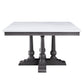 Yabeina - Square Dining Table - Marble Top Top & Gray Oak