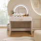 39" Makeup Vanity Table with Mirror Touch Screen Lighted Mirror