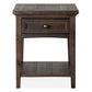 Westley Falls - Rectangular End Table - Graphite