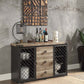 Edina - Server - Oak & Sandy Black