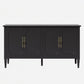 58.9" Stain Black Buffet Cabinet