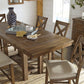 Moriville - Rectangular Dining Room Counter Extension Table - Grayish Brown
