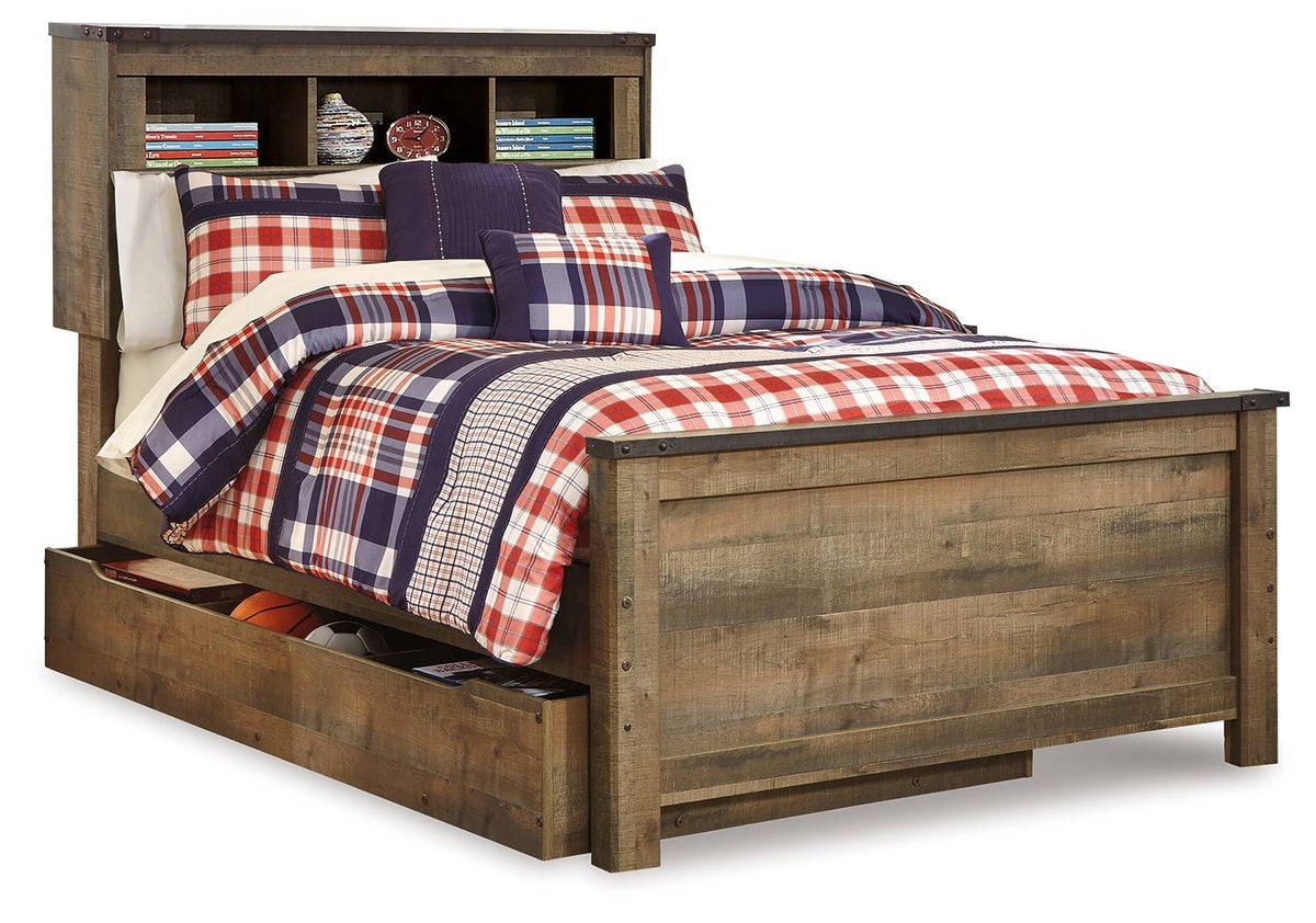 Trinell - Bookcase Storage Bed - view 2